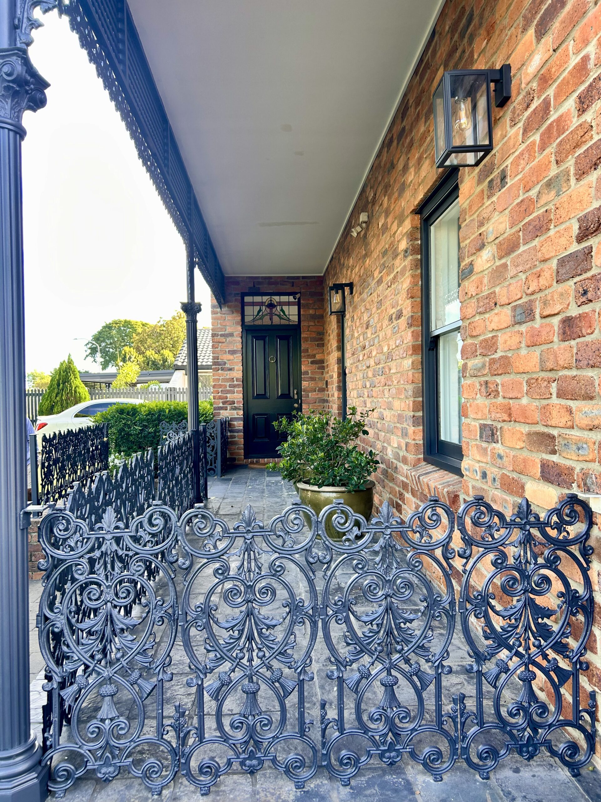 Verandah ironwork repaint